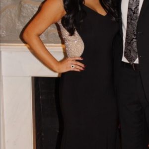 Xscape Black Formal Beaded Gown